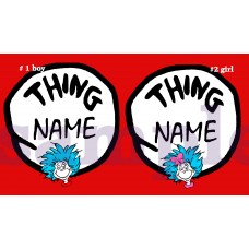 Thing 1 Thing 2 iron on transfer, Cat in the Hat iron on transfer,(6) Thing 1 Thing 2 iron on transfer, Cat in the Hat iron on transfer,(6)